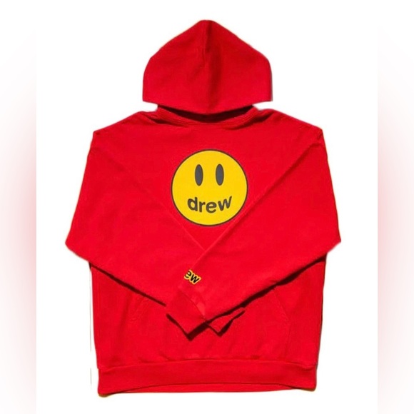 Drew House Mascot Red Smiley Face Hoodie *Authentic* Size Medium, Large, XL - Picture 1 of 4
